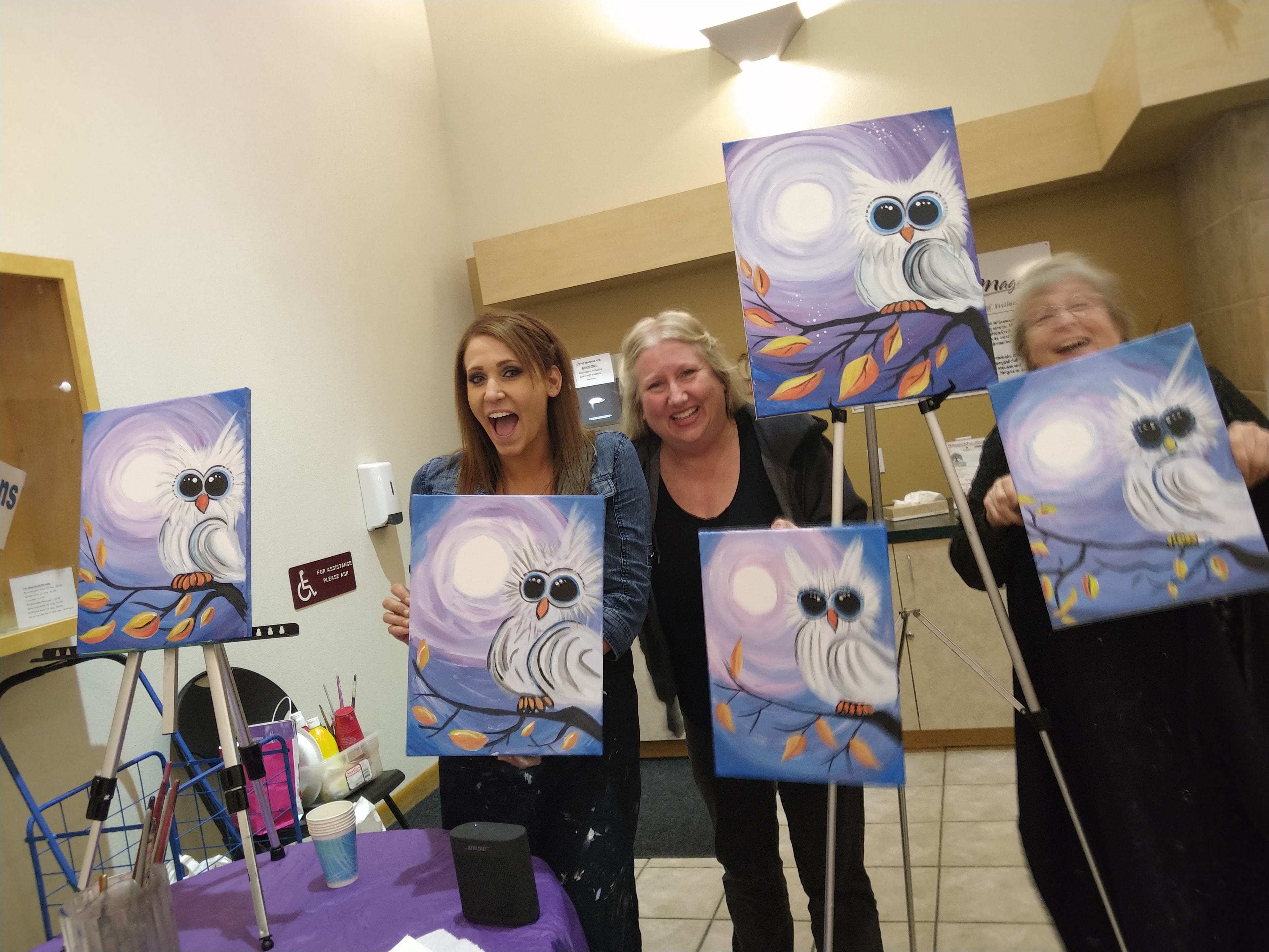 Wine and painting event